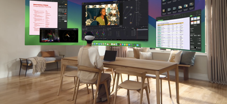 Vision Pro 示意图 图源:Apple Vision Pro 示意图 图源:Apple
