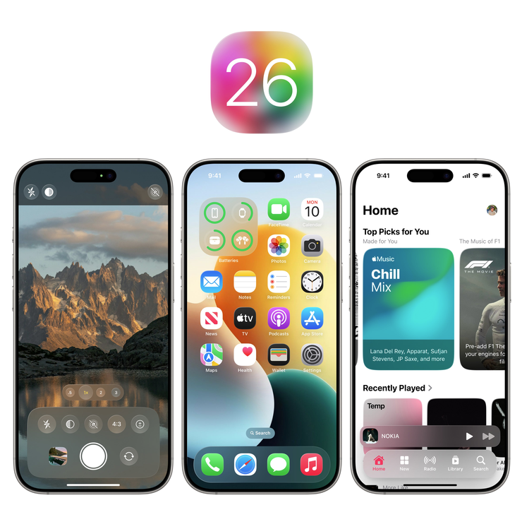 iOS 26 渲染图 图源:网络 iOS 26 渲染图 图源:网络