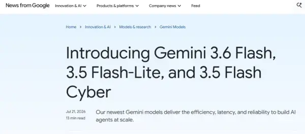 谷歌Gemini 3.5 Pro发布再延期